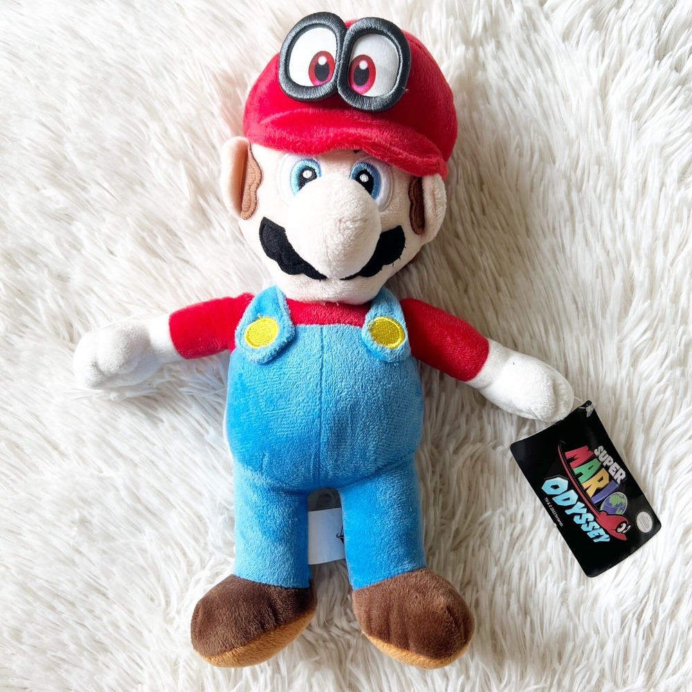 New Super Mario Odyssey MARIO Plush 12" With Tag by Good Stuff  (2021)